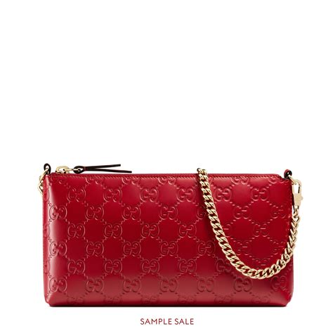 red gucci wristlet|gucci wallets women's.